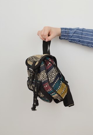 MINI WOVEN BACKPACK