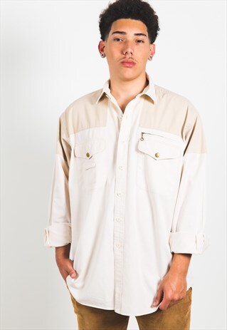 VINTAGE 80S RARE POLO RALPH LAUREN SHIRT / S4347