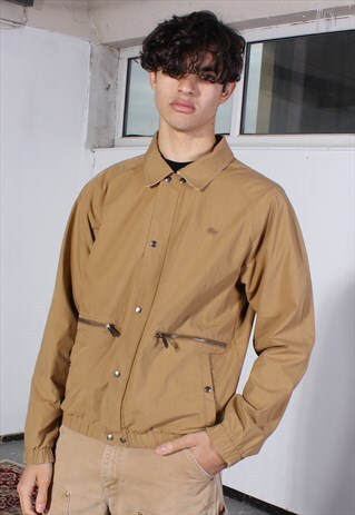 VINTAGE LACOSTE TAN LIGHTWEIGHT REVERSIBLE JACKET