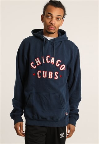 VINTAGE CHICAGO CUBS EMBROIDERED HOODIE