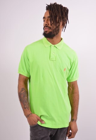 POLO RALPH LAUREN MENS VINTAGE POLO SHIRT XL GREEN 90S