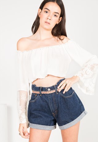 VINTAGE 80S LEVI'S OVERSIZED SHORT / 0032 / 401