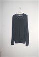 VINTAGE CALVIN KLEIN JUMPER V NECK IN GREY L