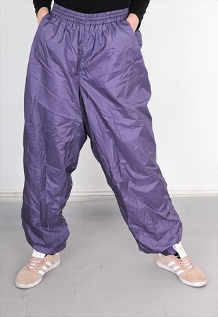 VINTAGE BAGGY SHELL TRACK PANTS
