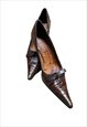 Vintage Y2K pointy toe pumps leather sandals 