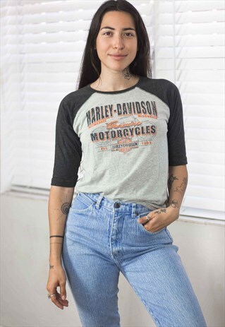 VINTAGE HARLEY DAVIDSON T-SHIRT LOGO 90S M 4.1