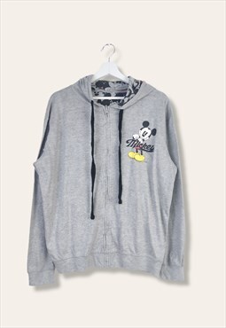 Vintage Disney Sweatshirt Hoodie Mickey in Grey M