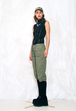 Vintage Y2K Cargo Trousers in Gorpcore Khaki