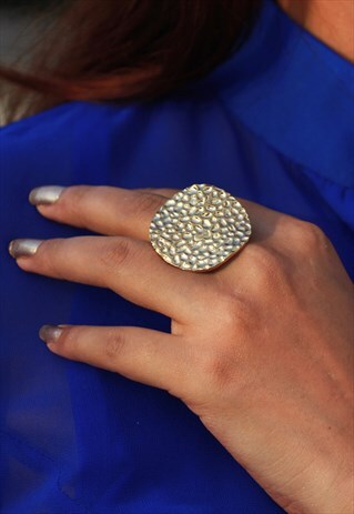 GOLD DISC RING