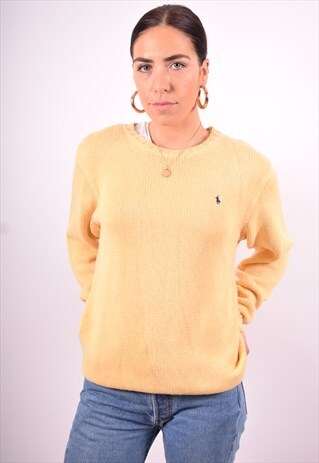 POLO RALPH LAUREN WOMENS VINTAGE JUMPER SWEATER XL 90'S