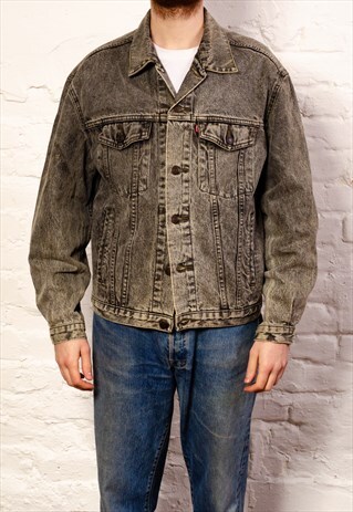 levi's grey denim jacket