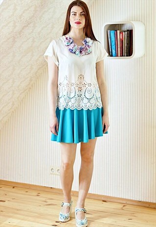 BLUE VINTAGE SKIRT