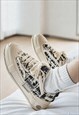 CHUNKY SOLE CANVAS SHOES RETRO SPORT SNEAKERS SKATE TRAINERS