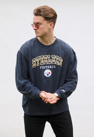 REEBOK USA VINTAGE STEELERS FOOTBALL TEAM SWEATSHIRT