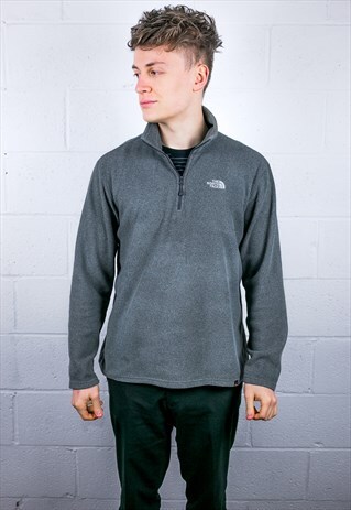 VINTAGE NORTH FACE 1/4 ZIP FLEECE SWEATSHIRT
