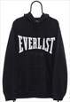 Vintage Everlast Sport Spellout Black Hoodie Womens