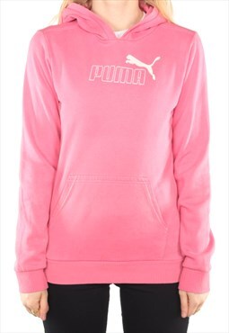 Puma - Pink Spellout Hoodie - XLarge