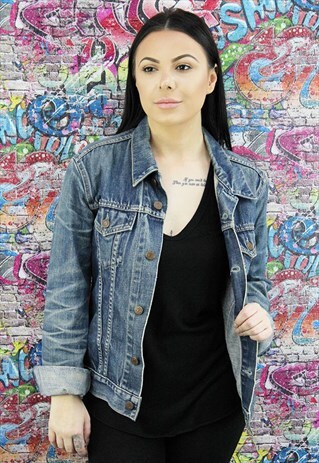 LEVI'S MID BLUE VINTAGE DENIM JACKET. UNISEX.