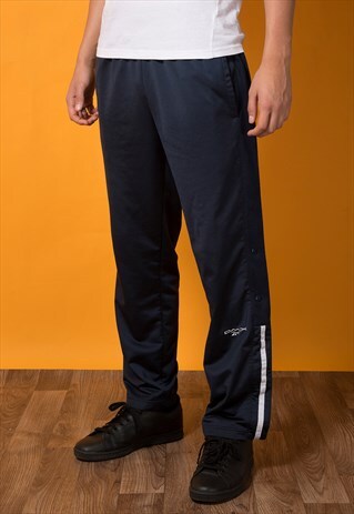 90S STYLE NAVY TRACK TROUSERS