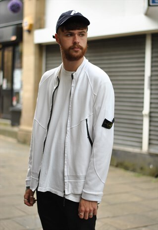 VINTAGE 2007 STONE ISLAND ZIP THROUGH SWEATER