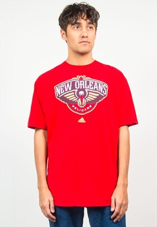 ADIDAS T-SHIRT NBA BASKETBALL NEW ORLEANS PELICANS