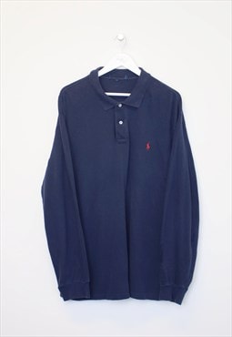 Vintage Polo Ralph Lauren shirt in navy. Best fits XL