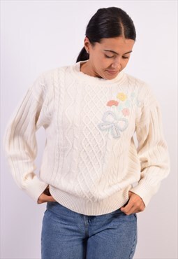Vintage Jumper Sweater White