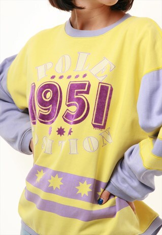 90S VINTAGE OLDSCHOOL POLE POSITION FRANCE SWEATSHIRT 15471