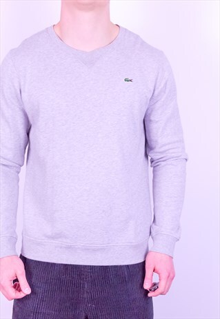 VINTAGE LACOSTE SWEATSHIRT IN GREY