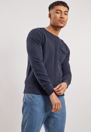 VINTAGE RALPH LAUREN LONG SLEEVE WAFFLE TOP