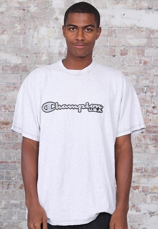VINTAGE CHAMPION LOGO T-SHIRT WHITE