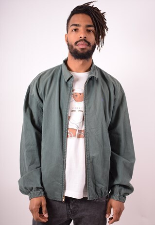 POLO RALPH LAUREN MENS VINTAGE HARRINGTON JACKET LARGE 90S