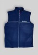 Vintage Suzuki Racing Fleece Gilet in Navy Blue