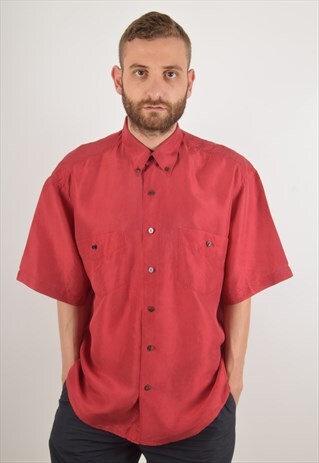 VINTAGE SILK SHIRT SIZE L (1293)