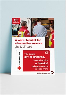 Gift of Kindness - A warm blanket for a house fire survior