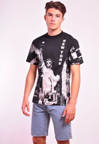 VINTAGE NEW YORK PRINTED T-SHIRT