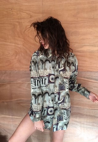 OVERSIZED RETRO 90S 80S VINTAGE UNISEX FESTIVAL SHIRT.