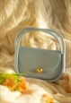 BABY BLUE TOP HANDLE ROUNDED BAG