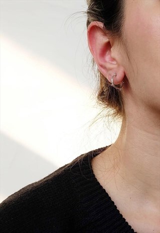 ANTIQUE STERLING SILVER EARRING