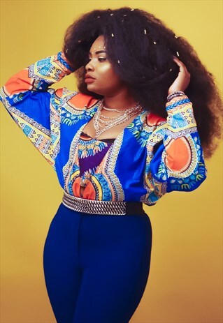 KENTE CROP TOP.