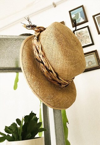50'S RETRO BOHO FESTIVAL PARIS CHIC SUMMER STRAW HAT