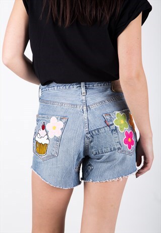 REWORKED LEVI'S VINTAGE DENIM SHORTS