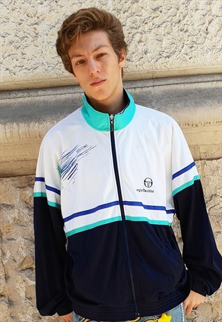 VINTAGE MULTICOLOR 90'S SERGIO TACCHINI SHELL JACKET 9-03