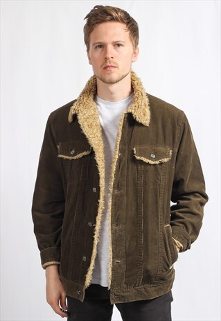 VINTAGE FLEECE LINED CORDUROY JACKET