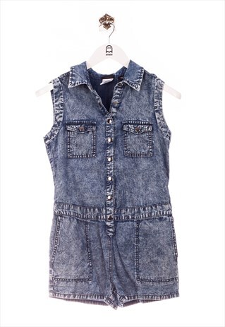 VINTAGE JOE BOXER OVERALL DRESS LOOK BLUE