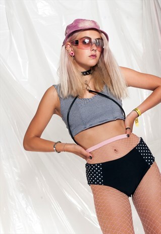 VINTAGE BIKINI BOTTOMS 90S HIGH-WAISTED PANTIES