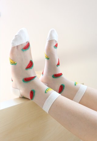 WATERMELON SHEER SOCKS