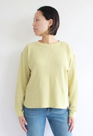 LEMON PASTEL UNIQLO MINIMAL JUMPER