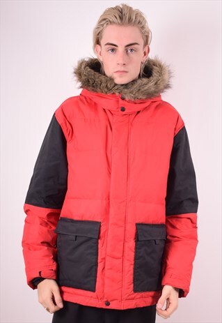 ADIDAS MENS VINTAGE JACKET MEDIUM RED 90S