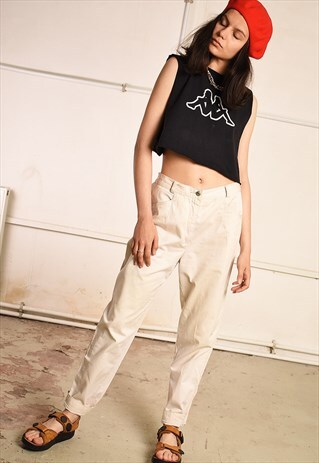 90'S RETRO HIGHWAISTED NEUTRAL FESTIVAL DENIM JEANS